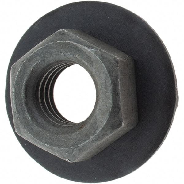 Value Collection - M6x1.00 Washer Hex Nut - 10mm Across Flats, Phosphate Finish - Exact Tool & Supply