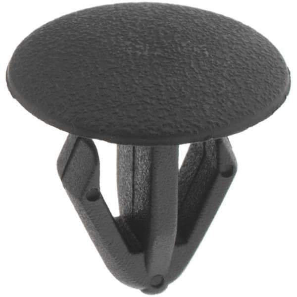 Value Collection - 8mm Hole Diam, Nylon Panel Rivet - 15mm Length Under Head, 8mm Material Thickness - Exact Tool & Supply