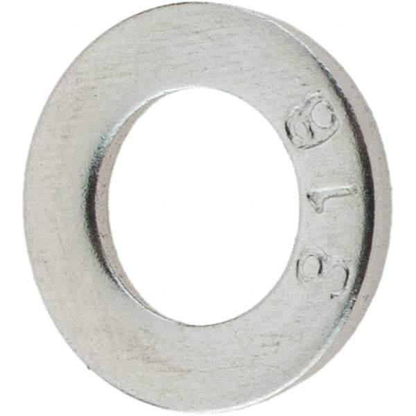 Value Collection - M6 Screw, Grade 316 Stainless Steel Standard Flat Washer - 6.4mm ID x 12mm OD, Plain Finish - Exact Tool & Supply