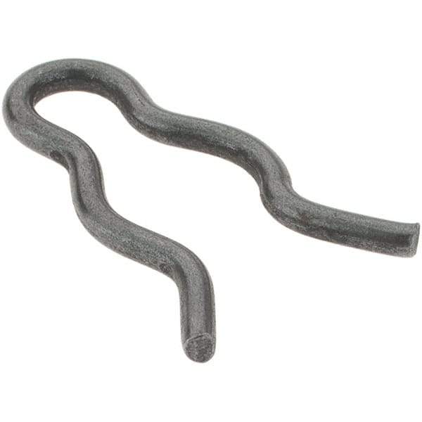 Value Collection - 5/16" Groove, 53/64" Long, Plain Spring Steel Hair Pin Clip - 9/32" Clip Diam, 1/16" Shaft Diam, Grade 2 - Exact Tool & Supply