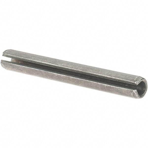 Value Collection - 7/32" Diam x 1-3/4" Long Slotted Spring Pin - Grade 1070-1090 Alloy Steel, Uncoated - Exact Tool & Supply