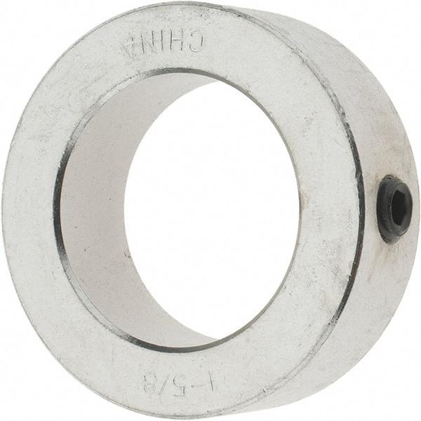 Value Collection - 1-5/8" Bore, Steel, Set Screw Shaft Collar - 2-1/2" Outside Diam, 13/16" Wide - Exact Tool & Supply