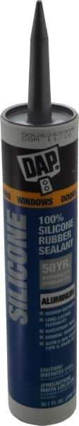 DAP - 10.1 oz Tube Silver RTV Silicone Joint Sealant - -40 to 400°F Operating Temp, 10 to 20 min Tack Free Dry Time, 24 hr Full Cure Time - Exact Tool & Supply