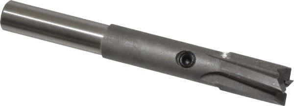 Made in USA - 5/16" Diam, 1/4" Shank, Diam, 4 Flutes, Straight Shank, Interchangeable Pilot Counterbore - Exact Tool & Supply