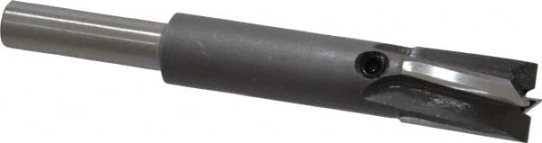 Made in USA - 13/32" Diam, 1/4" Shank, Diam, 4 Flutes, Straight Shank, Interchangeable Pilot Counterbore - Exact Tool & Supply
