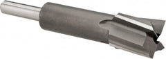 Made in USA - 11/16" Diam, 1/4" Shank, Diam, 4 Flutes, Straight Shank, Interchangeable Pilot Counterbore - Exact Tool & Supply