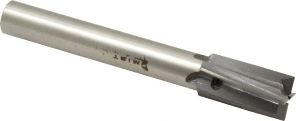 Made in USA - 5/8" Diam, 1/2" Shank, Diam, 4 Flutes, Straight Shank, Interchangeable Pilot Counterbore - Exact Tool & Supply