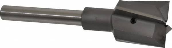 Made in USA - 1-1/2" Diam, 1/2" Shank, Diam, 4 Flutes, Straight Shank, Interchangeable Pilot Counterbore - Exact Tool & Supply