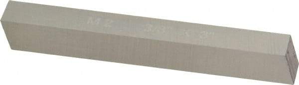 Cleveland - M2 High Speed Steel Square Tool Bit Blank - 3/8" Wide x 3/8" High x 3" OAL, 2 Beveled Ends, 10° Bevel Angle, Ground - Exact Tool & Supply