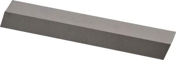 Cleveland - M2 High Speed Steel Square Tool Bit Blank - 1/2" Wide x 1/2" High x 4" OAL, 2 Beveled Ends, 10° Bevel Angle, Ground - Exact Tool & Supply