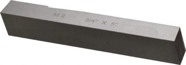 Cleveland - M2 High Speed Steel Square Tool Bit Blank - 3/4" Wide x 3/4" High x 5" OAL, 2 Beveled Ends, 10° Bevel Angle, Ground - Exact Tool & Supply