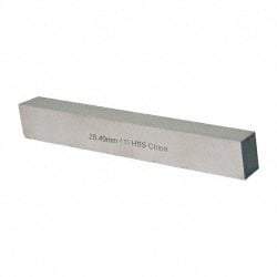 Cleveland - M2 High Speed Steel Square Tool Bit Blank - 1" Wide x 1" High x 7" OAL, 2 Beveled Ends, 10° Bevel Angle, Ground - Exact Tool & Supply