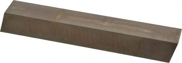 Cleveland - M42 Cobalt Square Tool Bit Blank - 1" Wide x 1" High x 7" OAL, 2 Beveled Ends, 10° Bevel Angle, Ground - Exact Tool & Supply