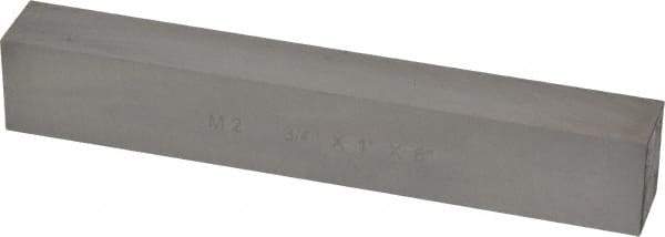 Cleveland - M2 High Speed Steel Rectangular Tool Bit Blank - 3/4" Wide x 1" High x 6" OAL, 2 Beveled Ends, 10° Bevel Angle, Ground - Exact Tool & Supply
