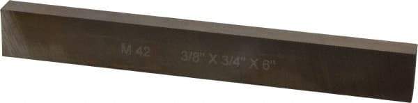 Cleveland - M42 Cobalt Rectangular Tool Bit Blank - 3/8" Wide x 3/4" High x 6" OAL, 2 Beveled Ends, 10° Bevel Angle, Ground - Exact Tool & Supply