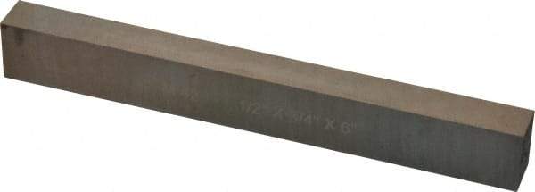 Cleveland - M42 Cobalt Rectangular Tool Bit Blank - 1/2" Wide x 3/4" High x 6" OAL, 2 Beveled Ends, 10° Bevel Angle, Ground - Exact Tool & Supply