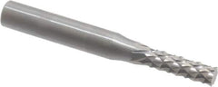 Accupro - 3/16" Diam, 5/8" LOC, Plain End, Solid Carbide Diamond Pattern Router Bit - Right Hand Cut, 2" OAL, 1/4" Shank Diam, Use on Fiberglass - Exact Tool & Supply