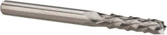 Accupro - 1/8" Diam, 1/2" LOC, Burr End, Solid Carbide Diamond Pattern Router Bit - Right Hand Cut, 1-1/2" OAL, 1/8" Shank Diam, Use on Fiberglass - Exact Tool & Supply