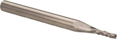Accupro - 1/16" Diam, 3/16" LOC, End Mill End, Solid Carbide Diamond Pattern Router Bit - Right Hand Cut, 1-1/2" OAL, 1/8" Shank Diam, Use on Fiberglass - Exact Tool & Supply