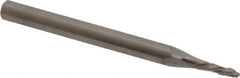 Accupro - 1/16" Diam, 3/16" LOC, Drill Point End, Solid Carbide Diamond Pattern Router Bit - Right Hand Cut, 1-1/2" OAL, 1/8" Shank Diam, Use on Fiberglass - Exact Tool & Supply