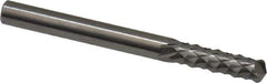 Accupro - 3/16" Diam, 5/8" LOC, Drill Point End, Solid Carbide Diamond Pattern Router Bit - Right Hand Cut, 2" OAL, 3/16" Shank Diam, Use on Fiberglass - Exact Tool & Supply