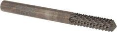 Accupro - 1/4" Diam, 3/4" LOC, Drill Point End, Solid Carbide Diamond Pattern Router Bit - Right Hand Cut, 2-1/2" OAL, 1/4" Shank Diam, Use on Fiberglass, Phenolic - Exact Tool & Supply