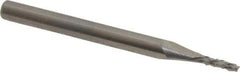 Accupro - 1/16" Diam, 3/16" LOC, Fishtail Point End, Solid Carbide Diamond Pattern Router Bit - Right Hand Cut, 1-1/2" OAL, 1/8" Shank Diam, Use on Fiberglass - Exact Tool & Supply
