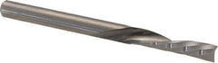 Accupro - 1/8" Cutting Diam x 1/2" Length of Cut, 1 Flute, Downcut Spiral Router Bit - Uncoated, Right Hand Cut, Solid Carbide, 1-1/2" OAL x 1/8" Shank Diam, Single Edge, 21° Helix Angle - Exact Tool & Supply