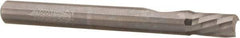 Accupro - 1/4" Cutting Diam x 3/8" Length of Cut, 1 Flute, Downcut Spiral Router Bit - Uncoated, Right Hand Cut, Solid Carbide, 2-1/2" OAL x 1/4" Shank Diam, Single Edge, 21° Helix Angle - Exact Tool & Supply