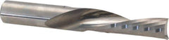 Accupro - 1/2" Cutting Diam x 1-5/8" Length of Cut, 1 Flute, Downcut Spiral Router Bit - Uncoated, Right Hand Cut, Solid Carbide, 3-1/2" OAL x 1/2" Shank Diam, Single Edge, 21° Helix Angle - Exact Tool & Supply