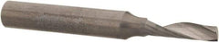 Accupro - 5/32" Cutting Diam x 9/16" Length of Cut, 1 Flute, Upcut Spiral Router Bit - Uncoated, Right Hand Cut, Solid Carbide, 2" OAL x 1/4" Shank Diam, Single Edge, 21° Helix Angle - Exact Tool & Supply