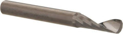 Accupro - 3/16" Cutting Diam x 5/8" Length of Cut, 1 Flute, Upcut Spiral Router Bit - Uncoated, Right Hand Cut, Solid Carbide, 2" OAL x 3/16" Shank Diam, Single Edge, 21° Helix Angle - Exact Tool & Supply