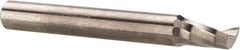 Accupro - 1/4" Cutting Diam x 3/8" Length of Cut, 1 Flute, Upcut Spiral Router Bit - Uncoated, Right Hand Cut, Solid Carbide, 2" OAL x 1/4" Shank Diam, Single Edge, 21° Helix Angle - Exact Tool & Supply