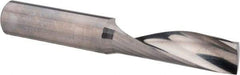 Accupro - 1/2" Cutting Diam x 1-5/8" Length of Cut, 1 Flute, Upcut Spiral Router Bit - Uncoated, Right Hand Cut, Solid Carbide, 3-1/2" OAL x 1/2" Shank Diam, Single Edge, 21° Helix Angle - Exact Tool & Supply