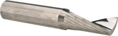 Accupro - 1/2" Cutting Diam x 1" Length of Cut, 1 Flute, Upcut Spiral Router Bit - Uncoated, Right Hand Cut, Solid Carbide, 3" OAL x 1/2" Shank Diam, Single Edge, 21° Helix Angle - Exact Tool & Supply