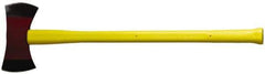 NUPLA - 3-1/2 Lb Head Double Bit Axe - 36" OAL, Fiberglass Ergo Dual Component Handle - Exact Tool & Supply