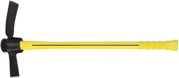 NUPLA - 5 Lb Head Cutter Mattock - 36" OAL, Fiberglass - Exact Tool & Supply