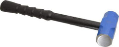 NUPLA - 3 Lb Head, 14" Long Soft Steel Safety Sledge Hammer - Steel Head, 1-1/2" Face Diam, 4-3/4" Long Head, Fiberglass Handle - Exact Tool & Supply