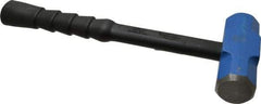 NUPLA - 4 Lb Head, 14" Long Soft Steel Safety Sledge Hammer - Steel Head, 1-5/8" Face Diam, 5-1/4" Long Head, Fiberglass Handle - Exact Tool & Supply