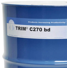 Master Fluid Solutions - Trim C270, 54 Gal Drum Cutting & Grinding Fluid - Synthetic, For Drilling, Reaming, Tapping - Exact Tool & Supply