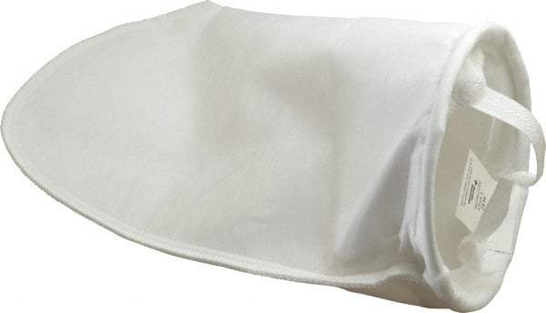 Pentair - 100 Micron, Size 1, 70 GPM Max Flow, High Efficiency Bag Filter - 7 Inch Diameter, 16-1/2 Inch Long, 2 Sq. Ft. - Exact Tool & Supply