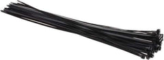Thomas & Betts - 24.2" Long Black Nylon Standard Cable Tie - 120 Lb Tensile Strength, 1.91mm Thick, 3" Max Bundle Diam - Exact Tool & Supply