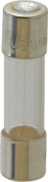 Cooper Bussmann - 250 VAC, 32 VDC, 0.2 Amp, Fast-Acting Miniature Glass Fuse - 20mm OAL, 10 at 125 V kA Rating, 5mm Diam - Exact Tool & Supply