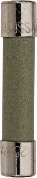 Cooper Bussmann - 250 VAC, 0.1 Amp, Time Delay Miniature Ceramic Fuse - 1-1/4" OAL, 1/4" Diam - Exact Tool & Supply
