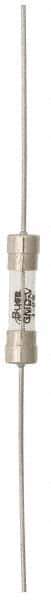 Cooper Bussmann - 250 VAC, 32 VDC, 0.25 Amp, Time Delay Miniature Glass Fuse - 20mm OAL, 10 at 125 V kA Rating, 5mm Diam - Exact Tool & Supply