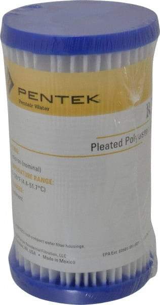 Pentair - 2-5/8" OD, 30µ, Non-Woven Polyester Pleated Cartridge Filter - 4-7/8" Long, Reduces Sediments - Exact Tool & Supply
