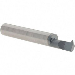 Scientific Cutting Tools - 1/2" Cutting Depth, 10 to 32 TPI, 0.32" Diam, Internal Thread, Solid Carbide, Single Point Threading Bar - AlTiN+ Finish, 2-1/2" OAL, 3/8" Shank Diam, 0.075" Projection from Edge, 60° Profile Angle - Exact Tool & Supply