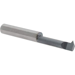 Scientific Cutting Tools - 1" Cutting Depth, 12 to 40 TPI, 0.29" Diam, Internal Thread, Solid Carbide, Single Point Threading Bar - AlTiN+ Finish, 2-1/2" OAL, 5/16" Shank Diam, 0.07" Projection from Edge, 60° Profile Angle - Exact Tool & Supply