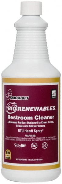 Ability One - Bathroom, Tile & Toilet Bowl Cleaners; Type: Cleaner ; Application: Bathroom ; Form: Liquid ; Container Size: 32 oz. ; Container Type: Bottle - Exact Tool & Supply