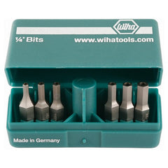 Security Hex Bit PokitPak Inch Set Includes: 3/32, 7/64, 1/8, 9/64, 5/32, 3/16 - Exact Tool & Supply